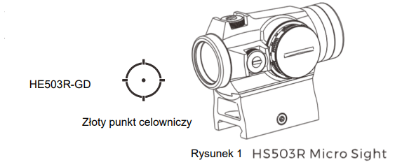 Model HE503R-GD Holosun