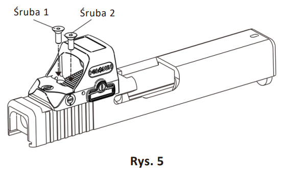 Montaż na szynie HE508T-GR/RD X2 Holosun