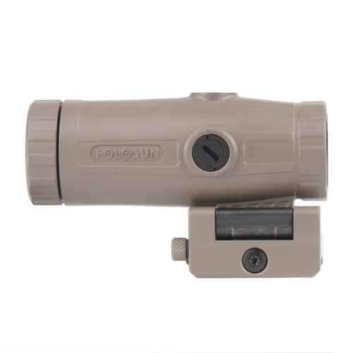 Holosun - Powiększalnik HM3X 3x Magnifier - Flip & Picatinny QD - FDE - HM3X FDE